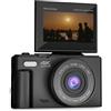 Prixton Digital Cam XPLORER DV900, WiFi, App Mobile, Schermo LCD IPS Flip, Risoluzione 4K e 64MP, 9 Funzioni foto e video, Batteria Rimovibile, Autonomia 90 minuti, Schede SD fino a 256GB (Nero)