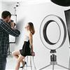 CFTGIW Anello Luminoso a LED Dimmerabile da 6 Pollici con 3 modalità di Illuminazione, luminosità a 10 Livelli, Design Interfaccia USB, Portatile per Trucco, YouTube
