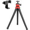 Wynrzyj Base per treppiedi portatile con clip per telefono girevole regolabile a 360 gradi HoseFit per fotocamera DSLR Action Smartphone Treppiede flessibile per fotografia all'aperto