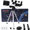RENYUEH Telescopio astronomico per bambini principianti adulti, telescopio riflettore HD 300/70 mm con treppiede robusto, per osservare il cielo/le stelle/la luna/gli uccelli, ottimo regalo per Natale e