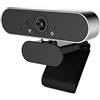 SHEHUALI Webcam, Webcam 1080p pieno USB HD Fotocamera Web con microfono and Play Videochia HD Web Cam for Pc Webcast for computer portatile computer