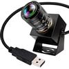 IFWATER Fotocamera USB Global Shutter 1944P@50fps Fotocamera USB ad alta velocità 3.6-10mm Obiettivo zoom manuale 3X Webcam 5MP Computer Lightburn Fotocamera ravvicinata per acquisizione del movimento