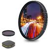 JJC Filtro ND Variabile da 43 mm ND2-ND2000 1-11 Stop Fader a Densità Neutra per Canon RF 16mm F2.8 EF-M 22mm F2, per FUJIFILM XF 35mm F2 R XF 23mm F2 R e altri obiettivi filettati da 43 mm