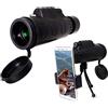 WANWEN Zoom Monoculare, Portatile 10X50 Telescopio Bicolore ad Alta Definizione Mirino per Esterni con Bussola, treppiede e Occhiello sospeso Little Surprise
