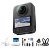 DJI Osmo 360 con accessori, fotocamera con immagini da 1 pollice, video nativi in 8K, foto da 120 MP, impermeabile, action cam per sport, vlog (Spina + Set di pulizia + Cycling set +SD Card)