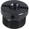 NovelGoal Vite di conversione universale in alluminio da 1/4 3/8 femmina a 5/8 filettatura maschio 5/8-11 per treppiede DSLR 5/8-27 per adattatore microfono supporto microfono (nero, 1/4 tipo A)
