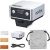 GODOX iT20 C/N/S/F/O iFlash TTL, 700+ flash e 1,5 s riciclaggio, 6 stop (da 1/32 a 1/1 di alimentazione), batteria integrata con diffusore magnetico e filtro (argento, per Fuji)