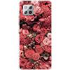 MUTOUREN Cover per Samsung Galaxy A42 5G Custodia in Silicone TPU Trasparenti Ultra Sottile Antigraffio Antiurto Protettivo Case con Pellicola Proteggi Schermo, Rosa Rossa