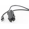Mobile-Laden Caricabatteria per auto compatibile con Panasonic Lumix DC-GH5, Output: 5V/3000mA 2.4A, Input: 12-24V, 1,10 metri, ricarica rapida
