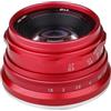 Generico Obiettivo a focale fissa APS-C 35 mm F1.6 V, compatibile con Sony E A6600 6500 Fuji XF Canon EOS-M M50 Panasonic/Olympus Micro 4/3(Red,XF)