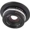 Naroote Lice F1.7 da 25 Mm, Lega di Alluminio a Fuoco Fisso per R7 R10 R100 (BLACK)