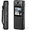 DIGNIFE Action Camera, A22 1080P Full HD Night Vision Mini Body Camera con schermo LCD Piccola videocamera Bike Police Cam Sports DV(With 128GB TF Card)