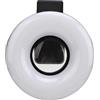 CCYLEZ Obiettivo Macro LED, Luce di Riempimento Clip 3 modalità di Luce Obiettivo Macro Ricarica USB per la Fotografia di Ciglia (BLACK)
