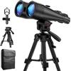 Sogries Binocolo astronomico 20 x 80 per adulti, ad alta potenza per osservare le stelle con prisma Bak4, visione bassa per osservazione della luna e osservazione della fauna selvatica, include treppiede