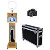 PAAFNN Macchina per cabina fotografica ad anello con touch screen a specchio e schermo LCD diviso per foto, stazione per selfie, supporto per eventi (macchina fotografica e macchina)