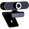 Ldbuejiaja Webcam portatile USB senza driver per videoconferenze e streaming con microfono integrato con cancellazione del rumore