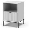 Vicco Comodino Eliza, Bianco, 40 x 55 cm | con 1 cassetto, utilizzabile come superficie d'appoggio accanto al letto o al divano