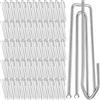 YOYEAH 55 ganci per tende in acciaio inox per binari da appendere, ganci per tende pesanti e tende da porta