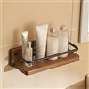 NevStp Mensola da bagno in legno massello per lavabo a parete per cosmetici, impermeabile, multifunzionale, per camera da letto, cucina, armadietti, asciugamani, antiruggine, robusto, durevole/a/30