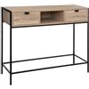 5 five simply smart 5five - consolle a 2 cassetti aliaj con effetto legno nero