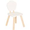ATMOSPHERA CREATEUR D'INTERIEUR - Sedia per bambini douceur bianca l23xp23xh47cm