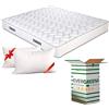EVERGREENWEB MATERASSI & BEDS EVERGREENWEB - Materasso 180x200 con DISPOSITIVO MEDICO - DETRAIBILE Alto 20 cm con 2 Cuscini Memory Foam GRATIS, Ortopedico, Rivestimento Bianco MASSAGGIANTE Antiacaro per Reti e Letti Matrimoniali
