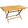 TAVOLO LEGNO RETTANGOLARE PIEGHEVOLE CM 140X80X72 - confezione di 1,0 pezzi