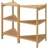 Vicco Mobiletto per lavabo Zeno, Bambù, 68 x 60.5 cm Set di 2, per la conservazione di accessori da bagno sotto il lavandino