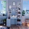 Vicco Tavolo da toeletta Conrada, Bianco, 80 cm con illuminazione a LED, adatto per l'organizzazione di articoli cosmetici e accessori