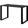 AKKE Tavolo da Pranzo Rettangolare Loft Design con Gambe in Metallo Tavolo da Cucina e Soggiorno Piano 18 mm 110x60 cm