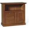Mar.c.a. Design - Mobile Porta TV 1 Anta, 3 Cassetti e 1 Vano in Legno 84x40x80 cm - Mobile Arte Povera Soggiorno Made in Italy