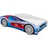 ACMA Letto Auto Bambino 160x80 cm Modello 2 con Materasso e Rete a Doghe - Letto Junior Auto per Bambino, Letto Bambini Design Auto per Cameretta con Sponda di Sicurezza