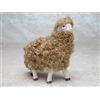 mitienda mit Liebe gemacht Pecora in piedi con lana beige, 6 cm, 100% dipinto a mano, presepe e statuine presepe