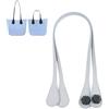 Generico Manici borsa,manici per borse uncinetto,Manici per Borse Lunghi Corti Sottili Manici in Pelle PU tracolle per O Bag Manici per Borse da Tenere a Mano per la Realizzazione (Grigio chiaro, 86CM)