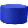 Lumaland Pouf Poltrona Sacco Sgabello | 45cm x 25cm Tavolino Indoor/Outdoor | Con riempimento flessibile in EPS [Blu Reale]