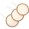 DIYEAH Cornici in Legno 3 Pezzi 20 Cm Rotonde Vuote per Opere Darte in Legno Naturale Sicuro per Bambini E Bambine Decorazione per La Cameretta dei Bambini