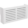 Serenophile Rack Router Wireless,Scaffale Da Parete Router Nascosto Montato A Parete Bianco Decorativo Galleggiante Per Casa E Ufficio