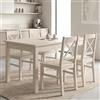 Linea Azzurra Tavolo Firenze 110x70 cm +40 90 Estensione di Eleganza e Funzionalità Made in Italy (Bianco frassinato)