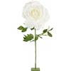 Cartai Bassanesi Formoso Fiore Tipo Rosa in Polietilene Bianco con Stelo Ideale per Decorazione Wedding D. 50 x h 1200 cm Art 29019