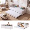 FOERPL Divano letto convertibile 90 x 200 cm, Divano letto 2 posti Tessuto velluto letto singolo nido letto matrimoniale telaio allungabile letto divano letto 2 persone (Beige B)