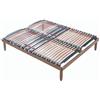 EVERGREENWEB MATERASSI & BEDS Evergreenweb - Rete Matrimoniale 160x195 a Doghe Basculanti in Legno Faggio Ortopedica con Ammortizzatori Regolatori di Rigidità Rinforzata + 4 Piedi Smontabili per Tutti Letti e Materassi - Offerta