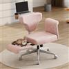 Newtral FX-FB Sedia da Ufficio con/senza Braccioli Regolabile, Sedia Trucco, Poltrona Scrivania Girevole con Rotelle, Studio PC Office Chair, Oscillazione 90-100-117° Bloccabile (FREEDOM-X-FB, Rosa)