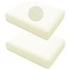 Hiseng 2 Piezas Copriseduta Divano da Giardino Impermeabile Esterno, Fodera per Cuscini del Divano Sostitutivi con Cerniera, Coprisedile per Divano Sedili e Mobili in Rattan (60x60cm,Crema)