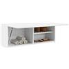 Homgoday - Armadietto da bagno a parete, per bagno, sospeso, armadio a muro, pensile, armadio a muro per medicina, armadio da bagno, a parete, mensola, bianco, 80 x 25 x 30 cm, in materiale legnoso