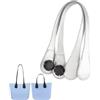 Generico Manici per O Bag in Pelle PU Morbida e Resistente - Sottili e Lunghi, Confortevoli da Tenere a Mano, Compatibili con Tutti i Modelli O Bag, Accessorio Perfetto per Ricambio (C, 51CM)