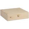 Gruppo Stefanelli Cassetta in legno di pino int. mm 344x348x92 può contenere 4 bottiglie magnum 0,750 ml ferma bottiglia inclusa Misura esterna cassetta CM 36x36x10