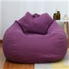 Odot Pouf Poltrona a Sacco, Poltrona Sacco, Sacchetto di Fagioli con Manico, Salotto Bean Bag, per Decorazione della Soggiorno Giardino (Senza Ripieno) (XL(100x120cm),Viola)