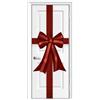 Glac Store Fiocco Fuoriporta Natalizio, Rosso e Oro, 45x75 cm, Poliestere di Alta qualità, Decorazione per Porte, Casa, Albero di Natale, 350g, Facile da Montare (Rosso)