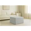 Ponti Divani - SOFIA - Pouf Letto singolo con Materasso in Poliuretano Espanso di Ottima Qualità - Rete Robusta Italiana - Ecopelle