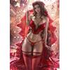 Jqynn 5D Diamond Painting Kit Completo, Square Full Drill Anime Donna Sexy Diamond Immagini Art, Diamond Dots Paint by Numbers Kit per Adulti, Mosaico Quadri con Perline Artigianato per Regalo 30x40cm